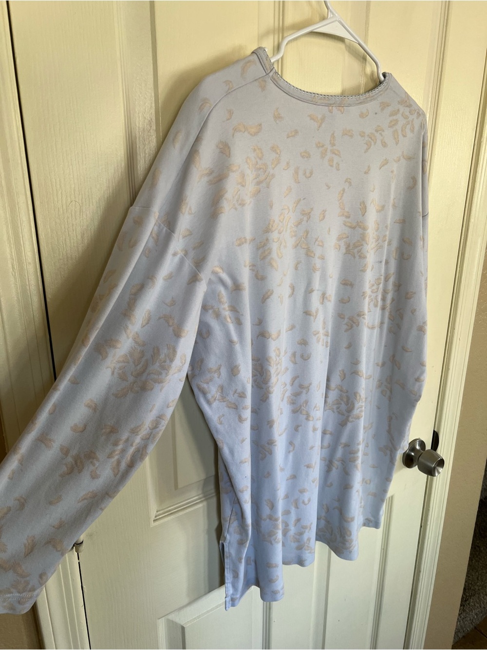 Vintage Victoria’s Secret Blue Floral 100% Cotton Sleep Shirt Nightgown L - Picture 10 of 11